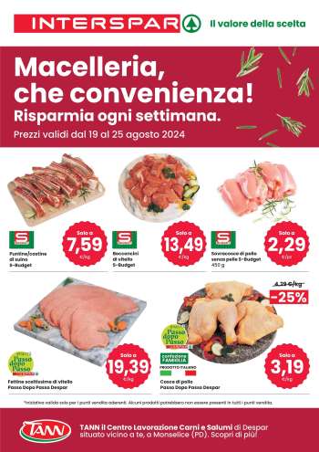 Volantino Interspar - 19/8/2024 - 25/8/2024.