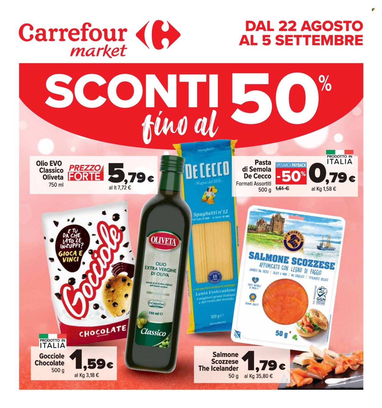 Volantino Carrefour - 22/8/2024 - 5/9/2024. Pagina 1
