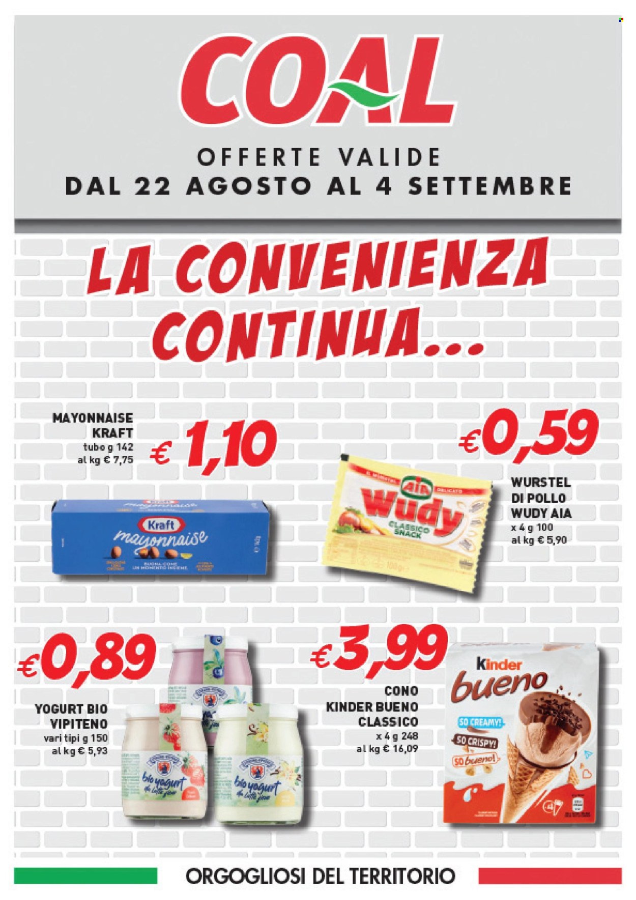 Volantino COAL - 22/8/2024 - 4/9/2024. Pagina 1
