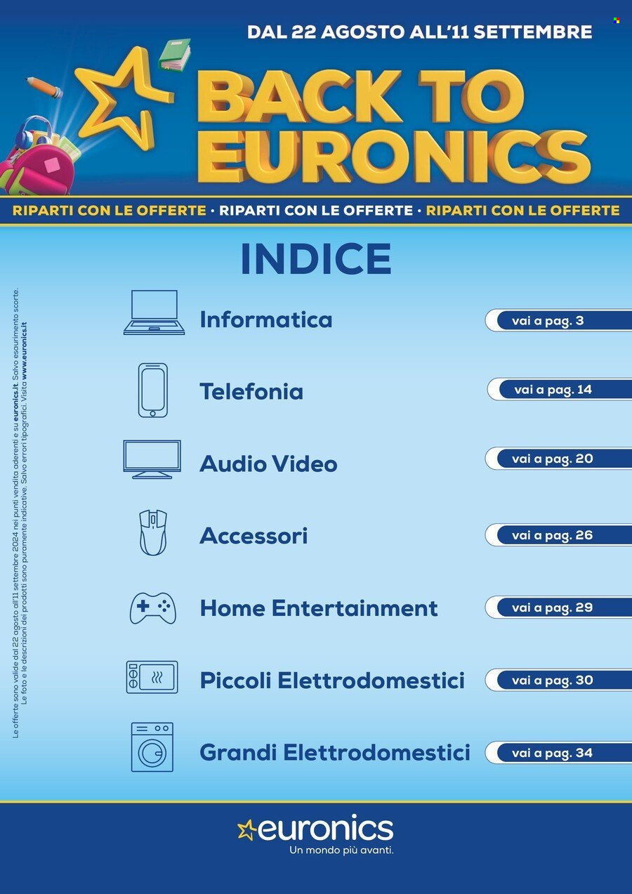 Volantino Euronics - 22/8/2024 - 11/9/2024. Pagina 2