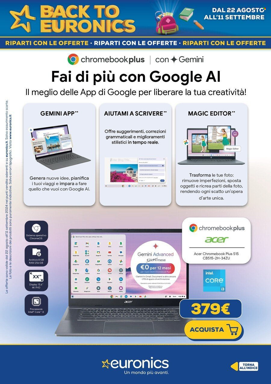 Volantino Euronics - 22/8/2024 - 11/9/2024. Pagina 4