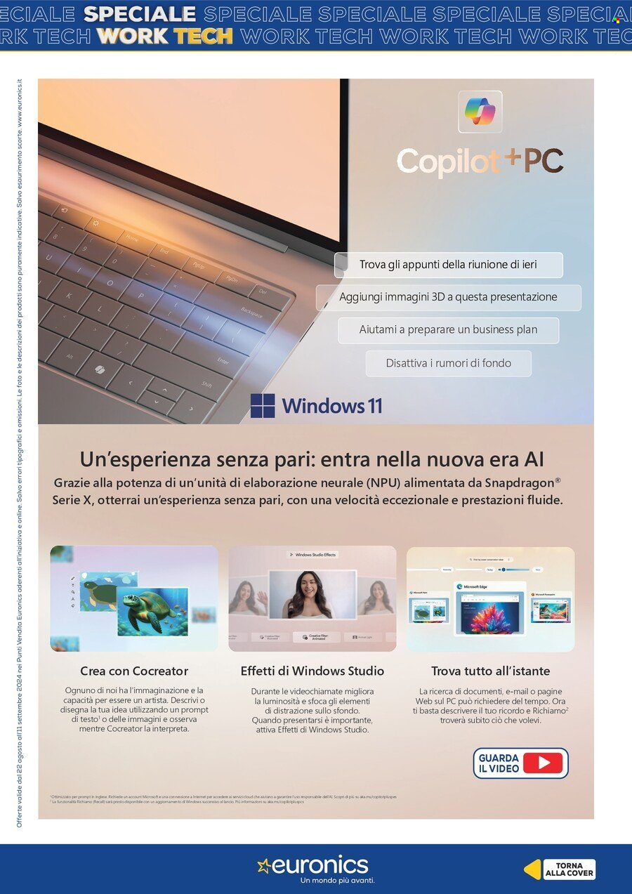 Volantino Euronics - 22/8/2024 - 31/8/2024. Pagina 6