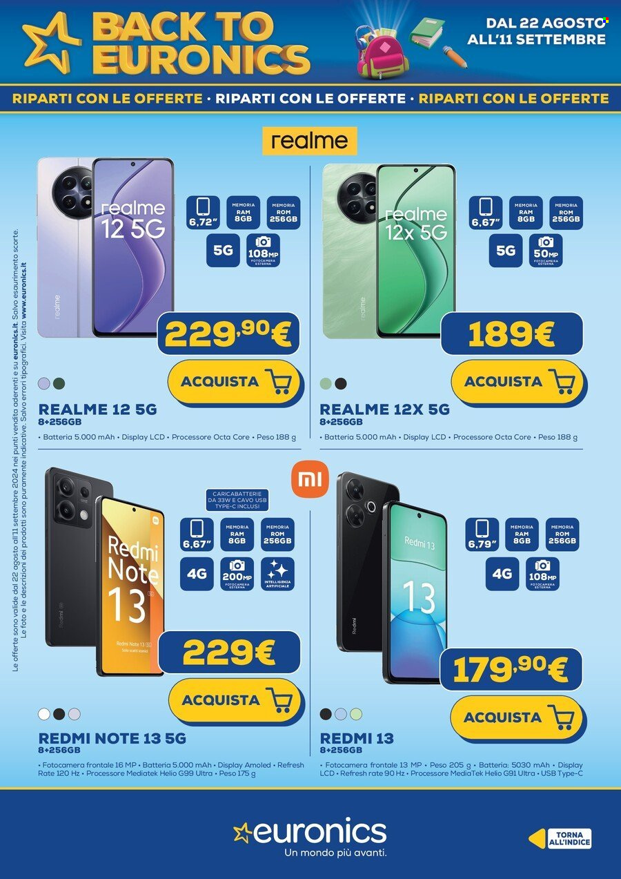 Volantino Euronics - 22/8/2024 - 11/9/2024. Pagina 17