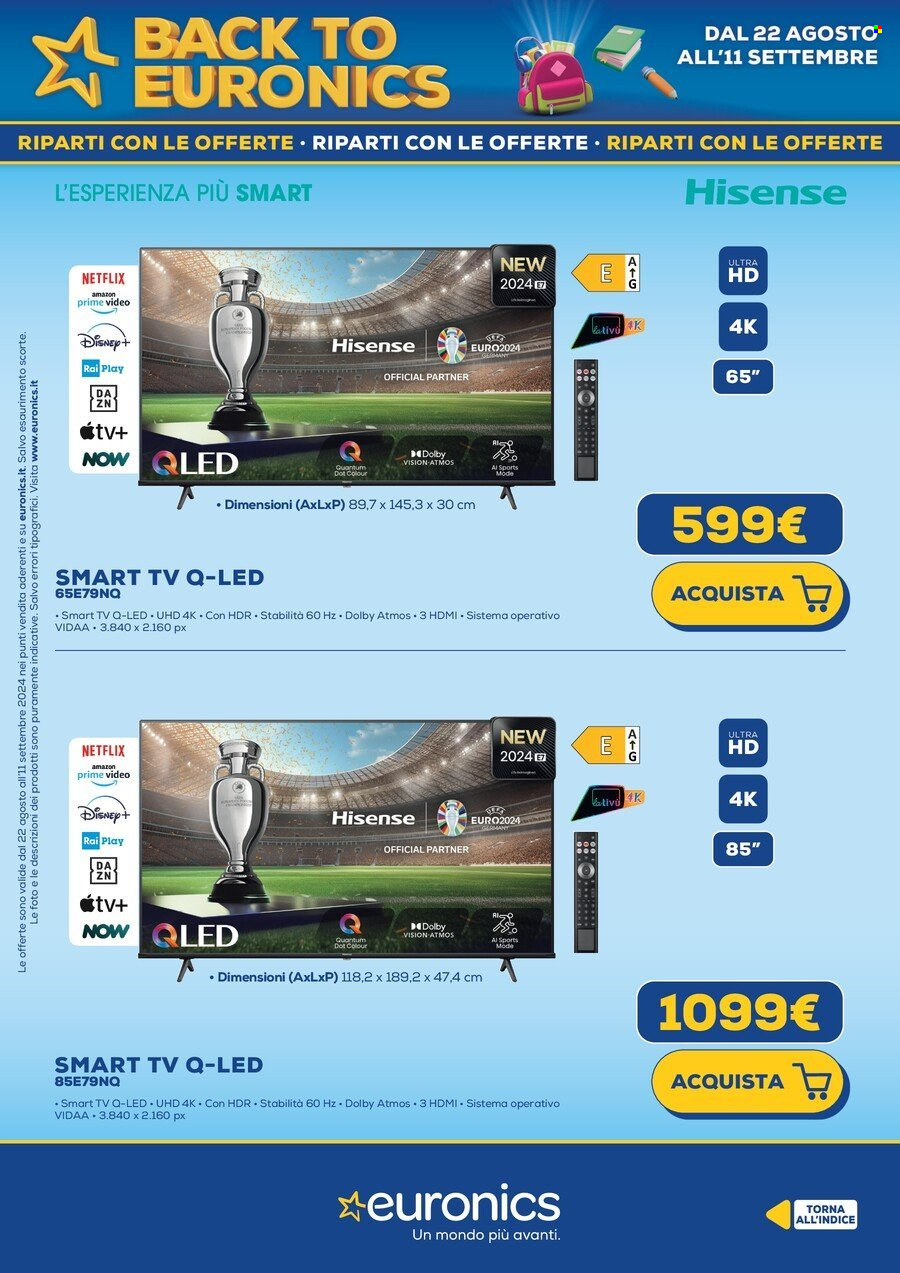 Volantino Euronics - 22/8/2024 - 11/9/2024. Pagina 21