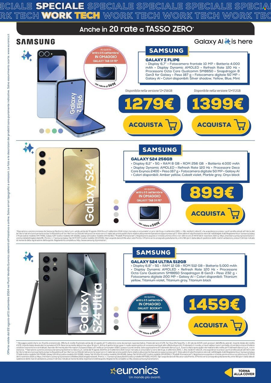 Volantino Euronics - 22/8/2024 - 31/8/2024. Pagina 19