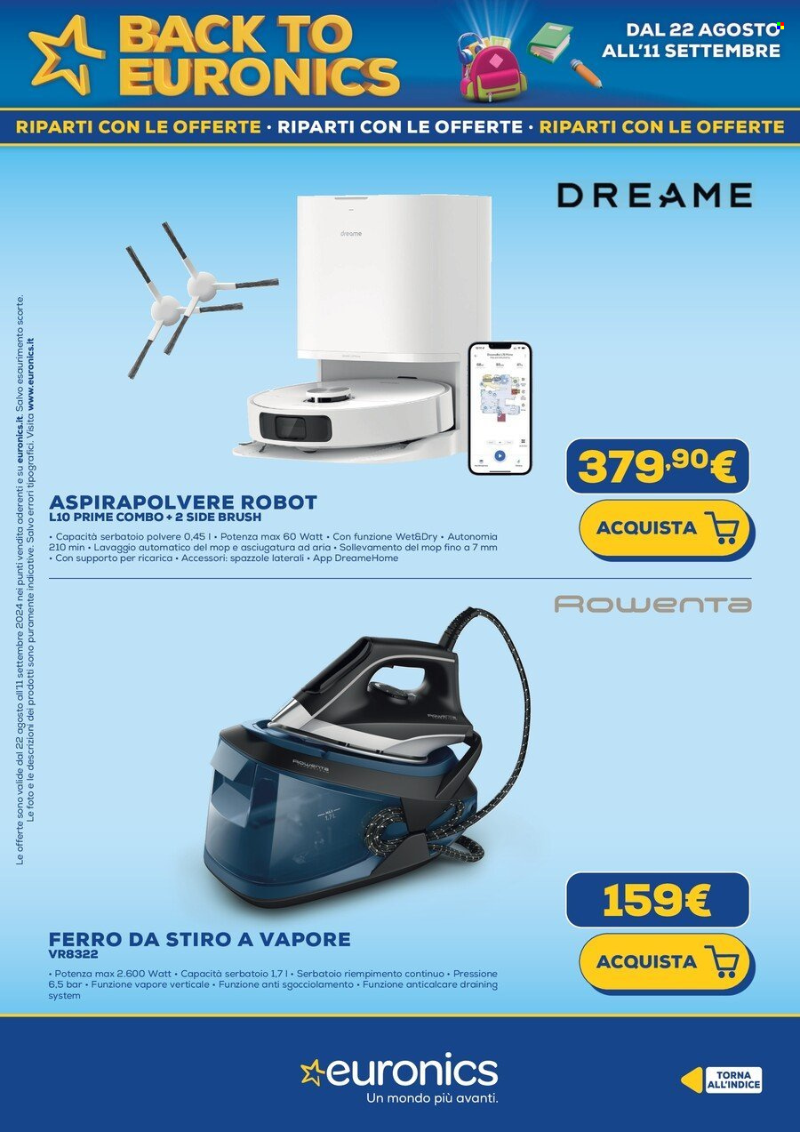 Volantino Euronics - 22/8/2024 - 11/9/2024. Pagina 31