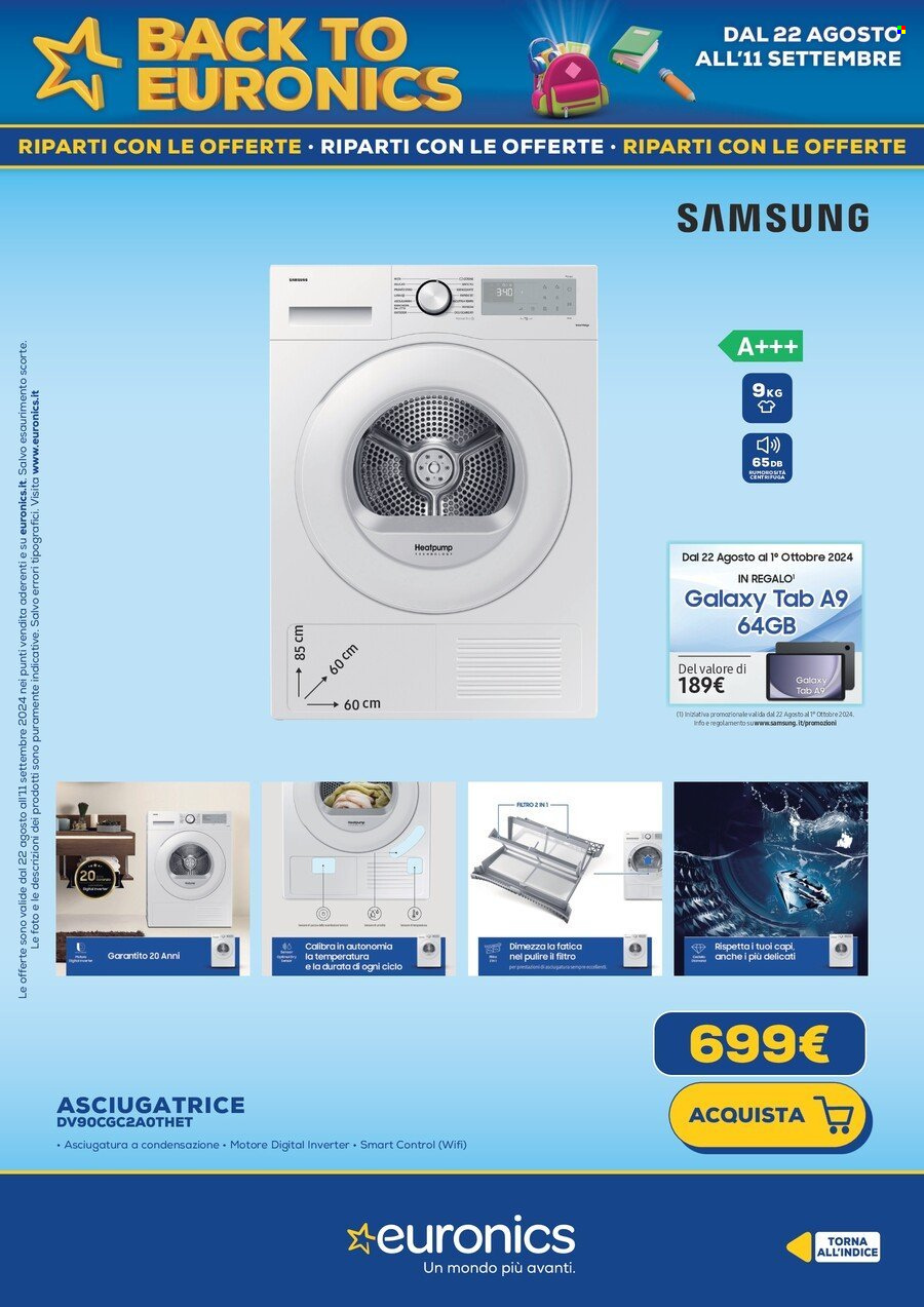 Volantino Euronics - 22/8/2024 - 11/9/2024. Pagina 34