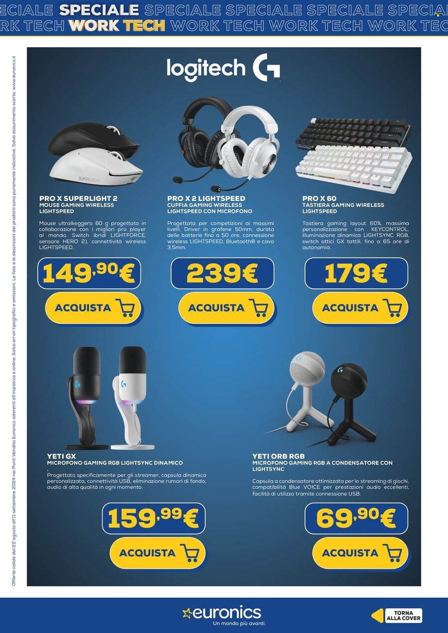 Volantino Euronics - 22/8/2024 - 31/8/2024. Pagina 24