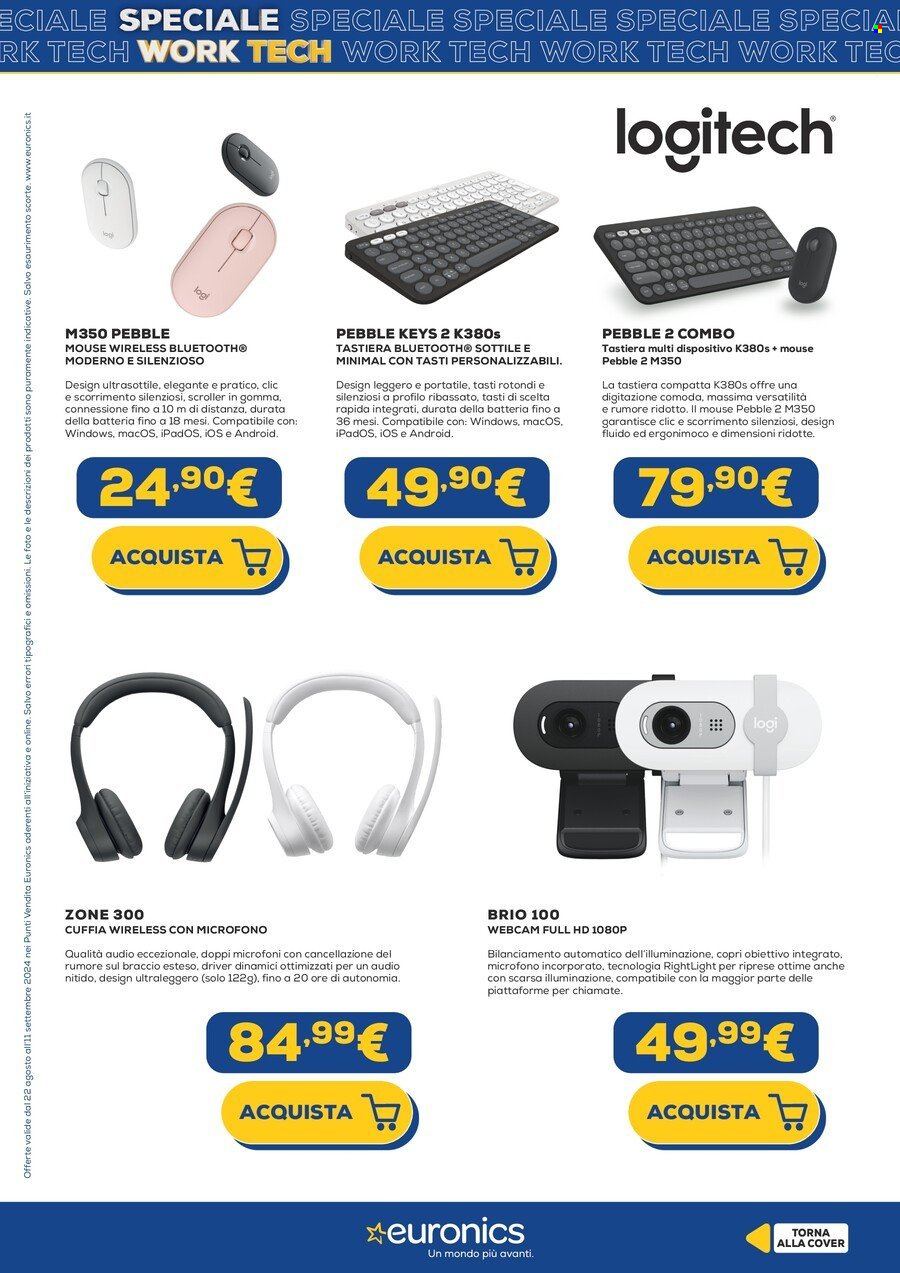 Volantino Euronics - 22/8/2024 - 31/8/2024. Pagina 25