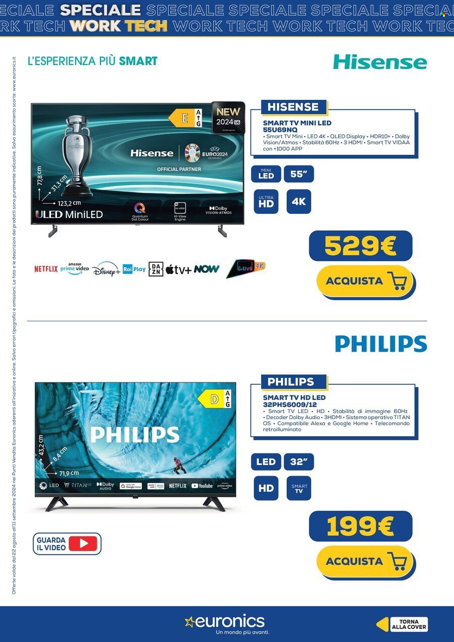 Volantino Euronics - 22/8/2024 - 31/8/2024. Pagina 27