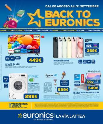 Volantino Euronics - 22/8/2024 - 11/9/2024.