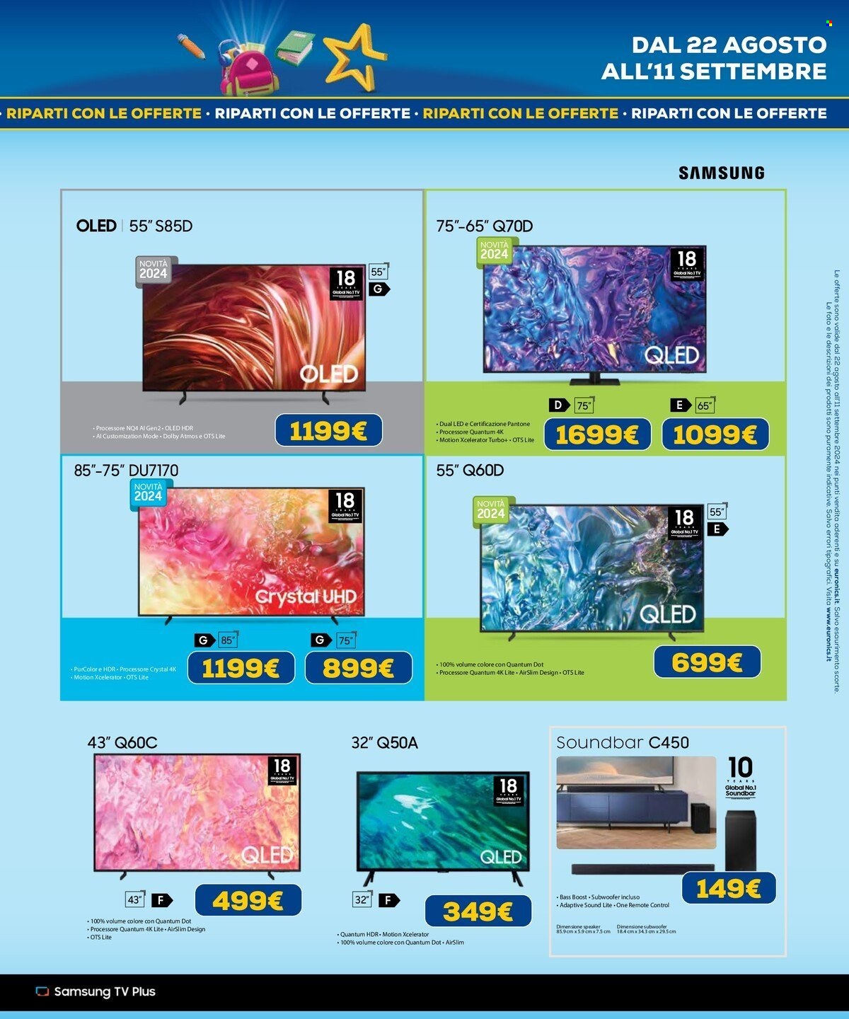 Volantino Euronics - 22/8/2024 - 11/9/2024. Pagina 15