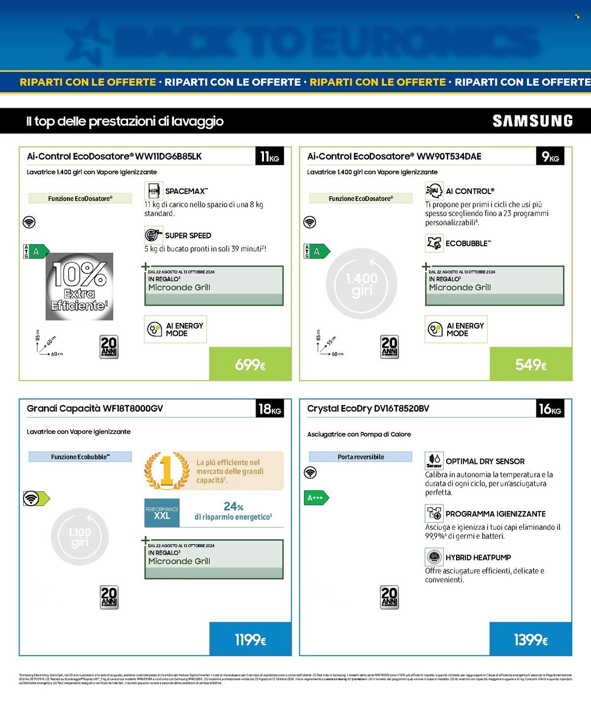Volantino Euronics - 22/8/2024 - 11/9/2024. Pagina 26