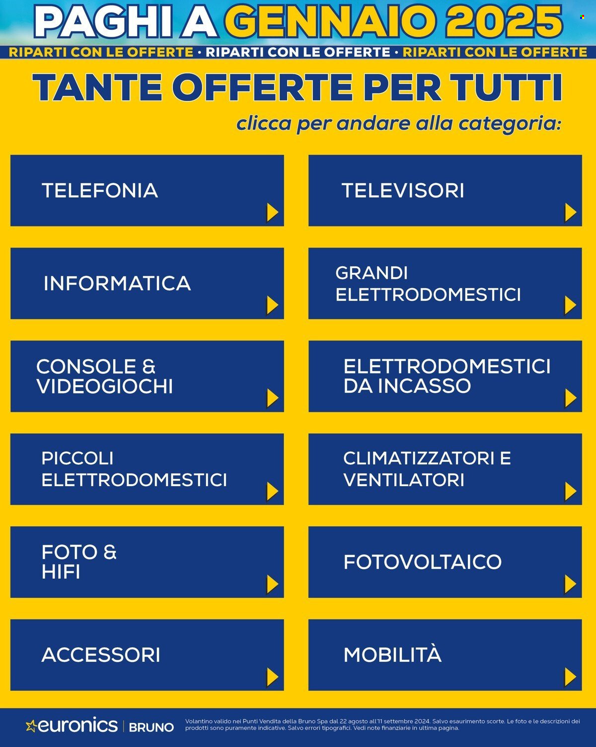 Volantino Euronics - 22/8/2024 - 11/9/2024. Pagina 2