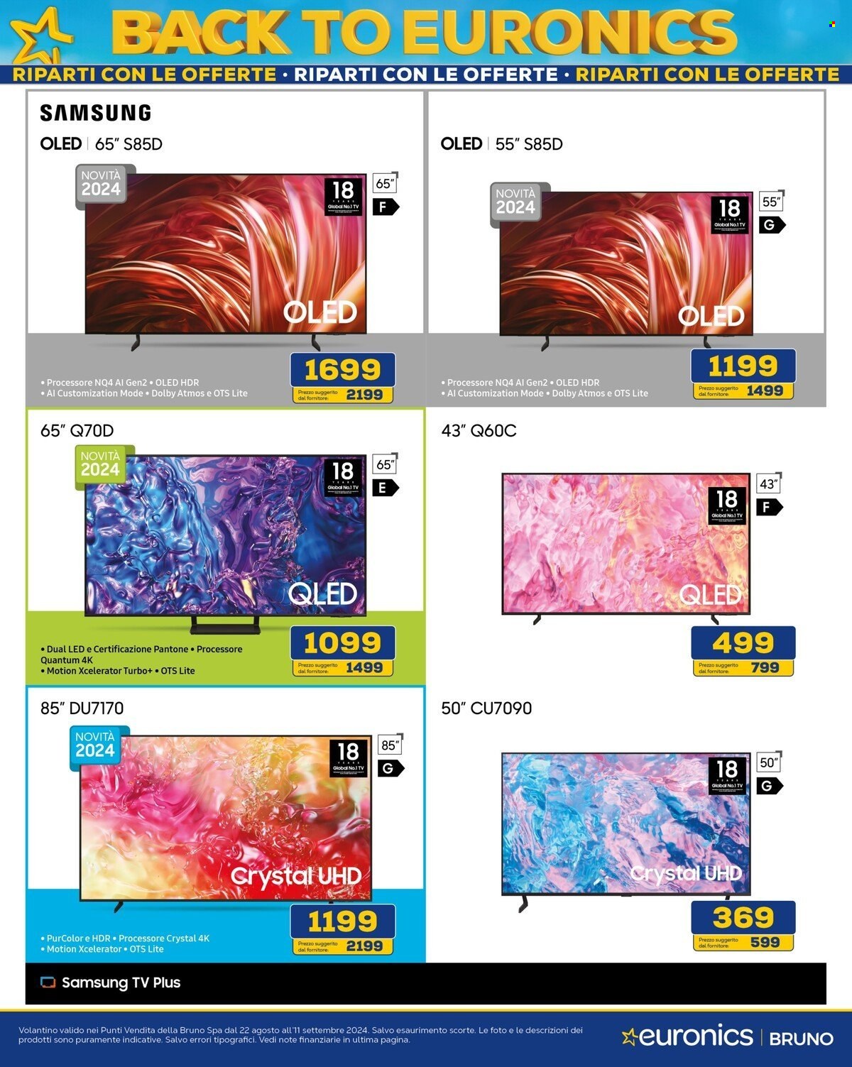 Volantino Euronics - 22/8/2024 - 11/9/2024. Pagina 11
