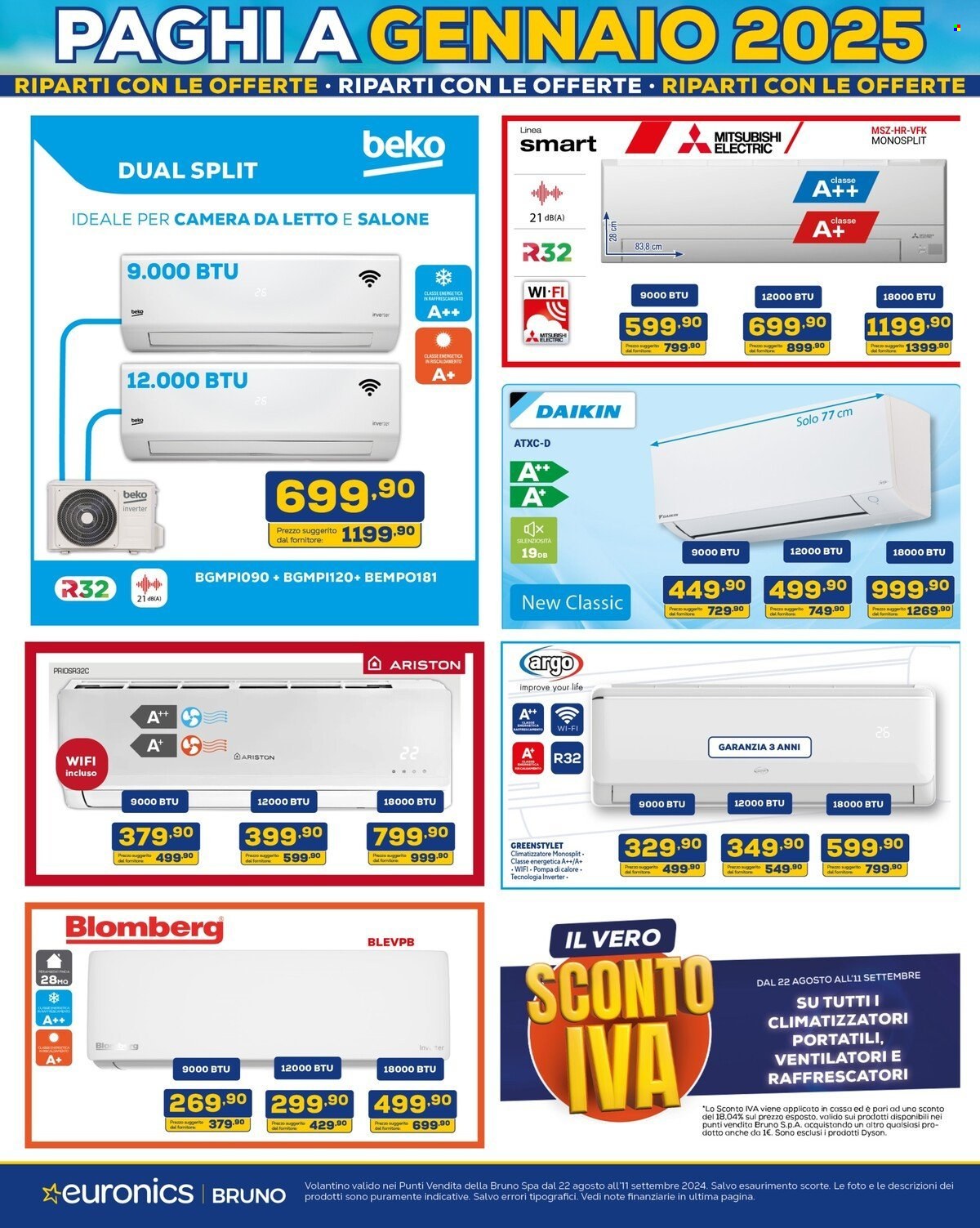 Volantino Euronics - 22/8/2024 - 11/9/2024. Pagina 29