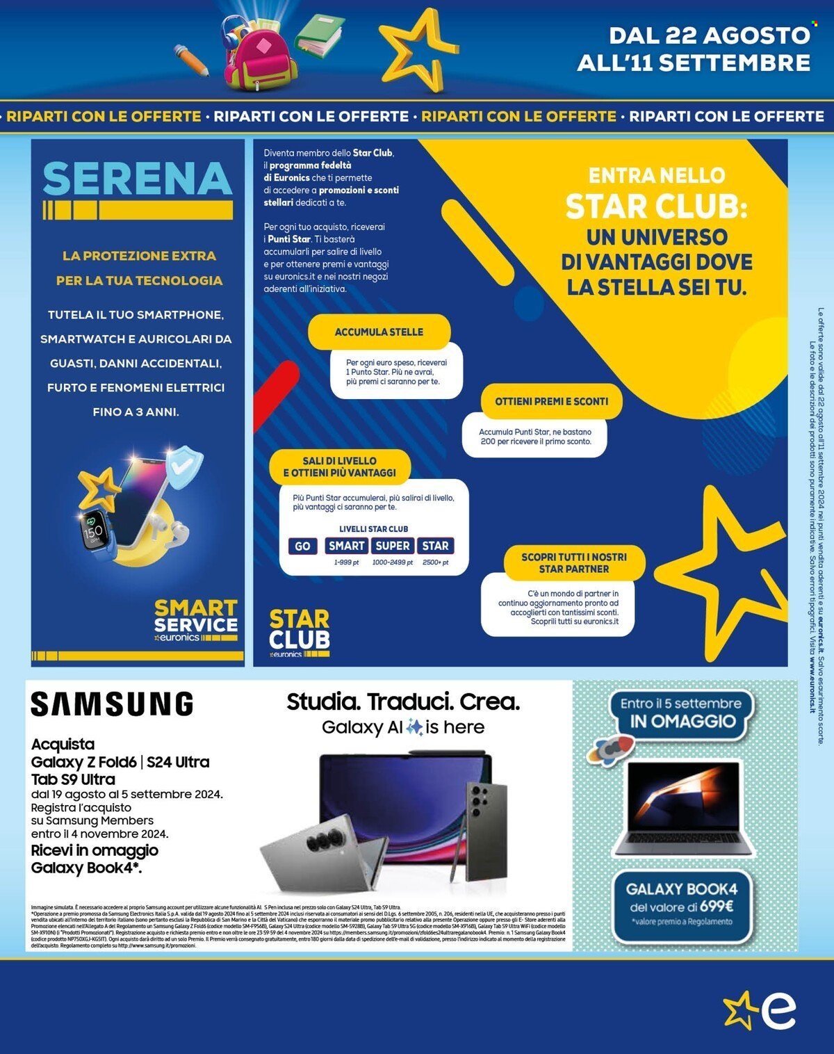 Volantino Euronics - 22/8/2024 - 12/9/2024. Pagina 9