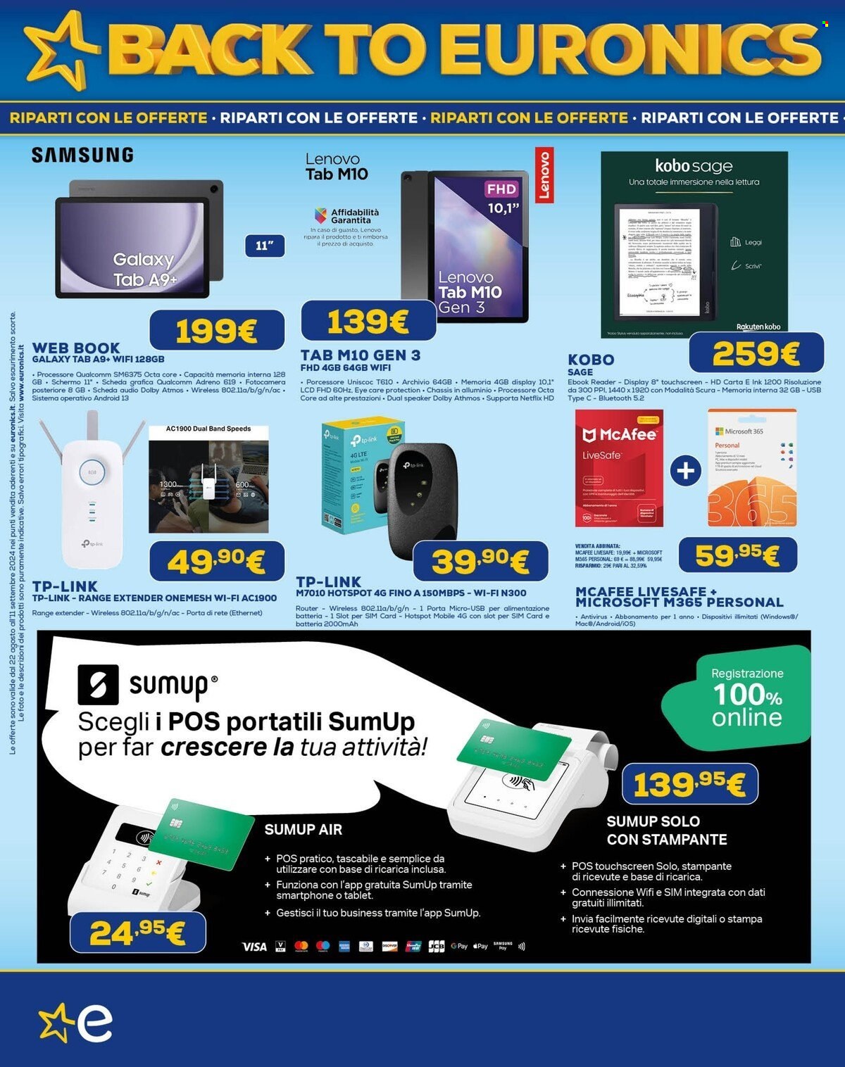 Volantino Euronics - 22/8/2024 - 12/9/2024. Pagina 12