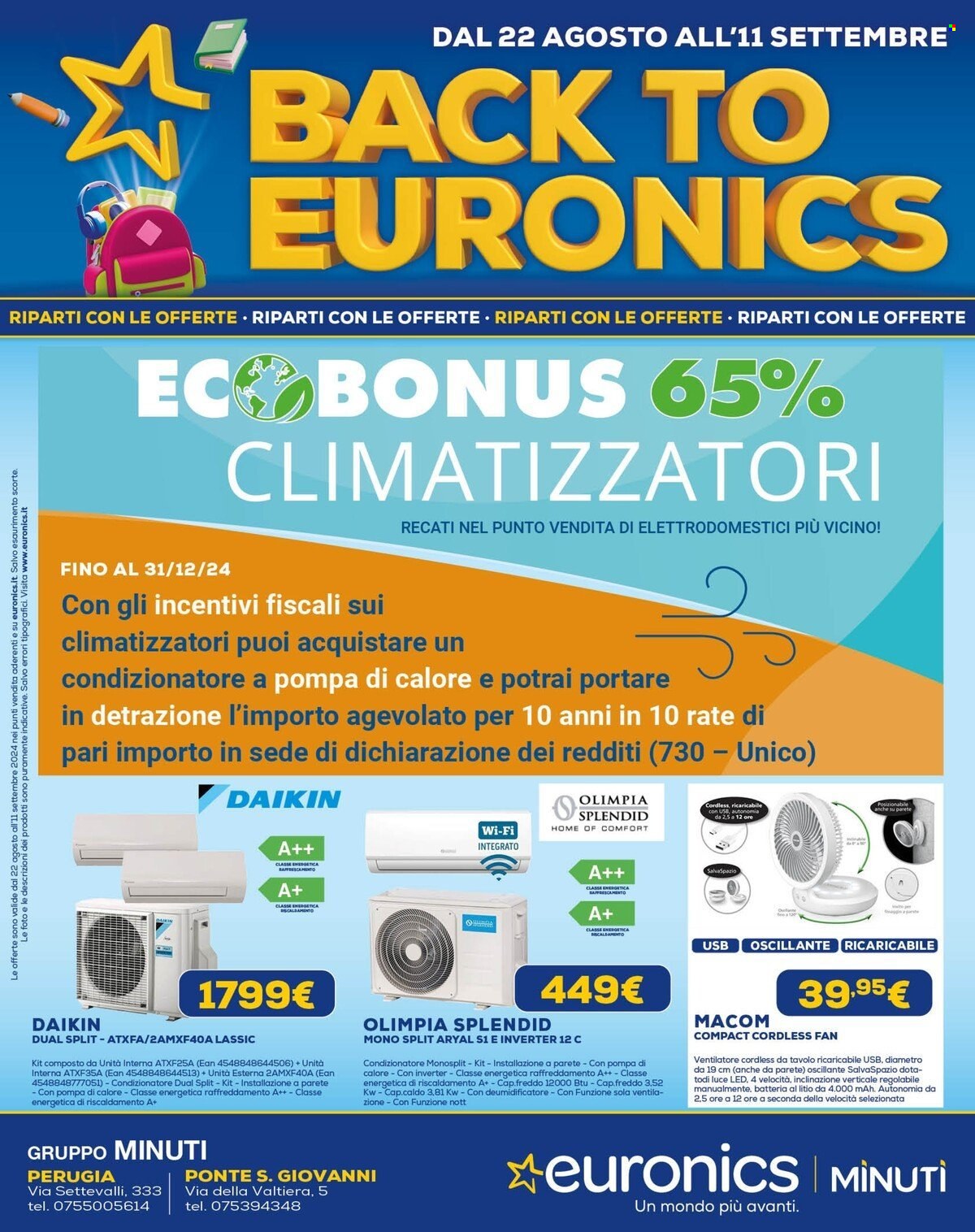 Volantino Euronics - 22/8/2024 - 12/9/2024. Pagina 20