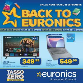 Volantino Euronics - 22/8/2024 - 11/9/2024.