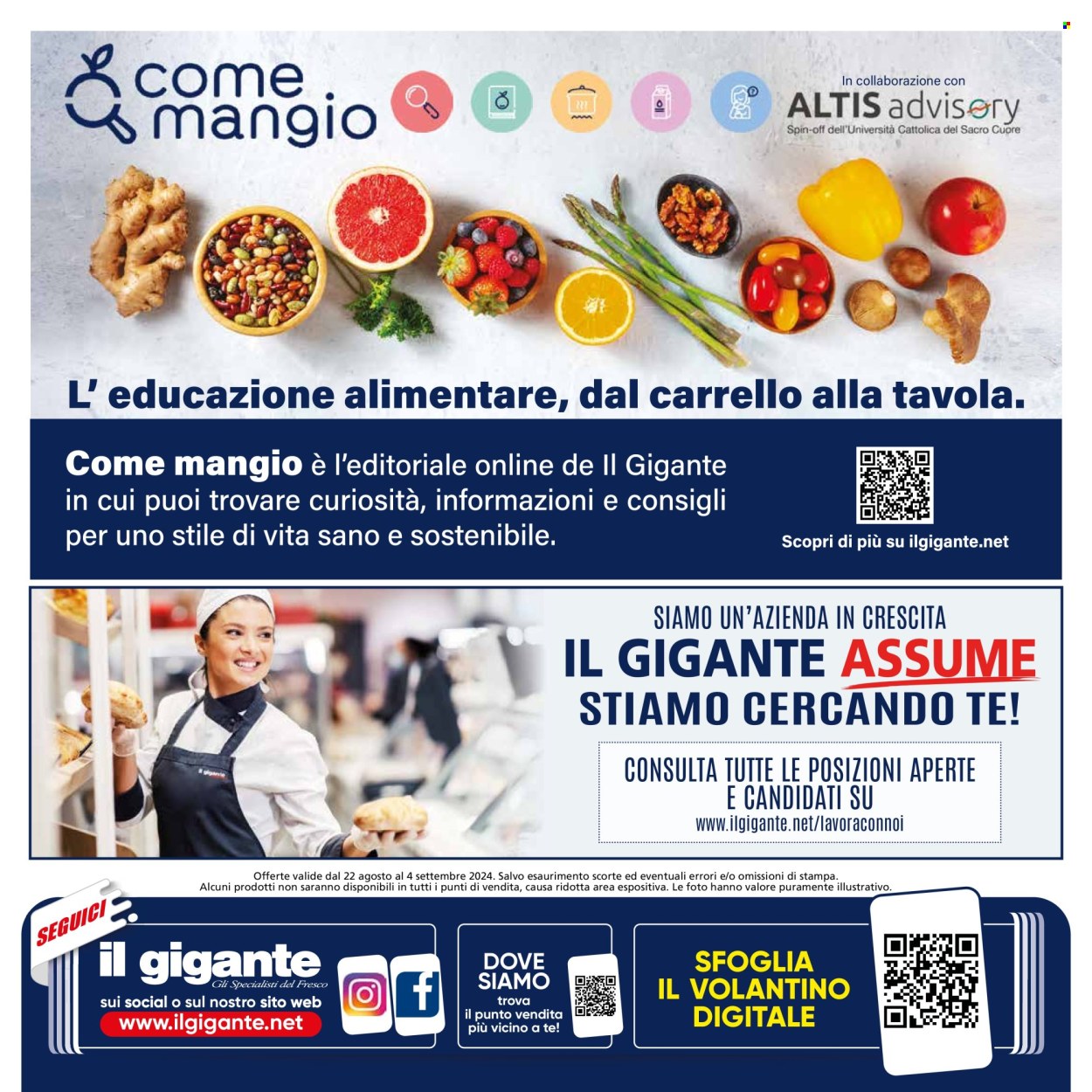 Volantino Il Gigante - 22/8/2024 - 4/9/2024. Pagina 38