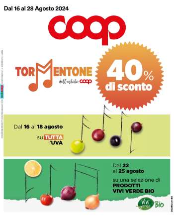 Volantino Coop - 15/8/2024 - 29/8/2024.