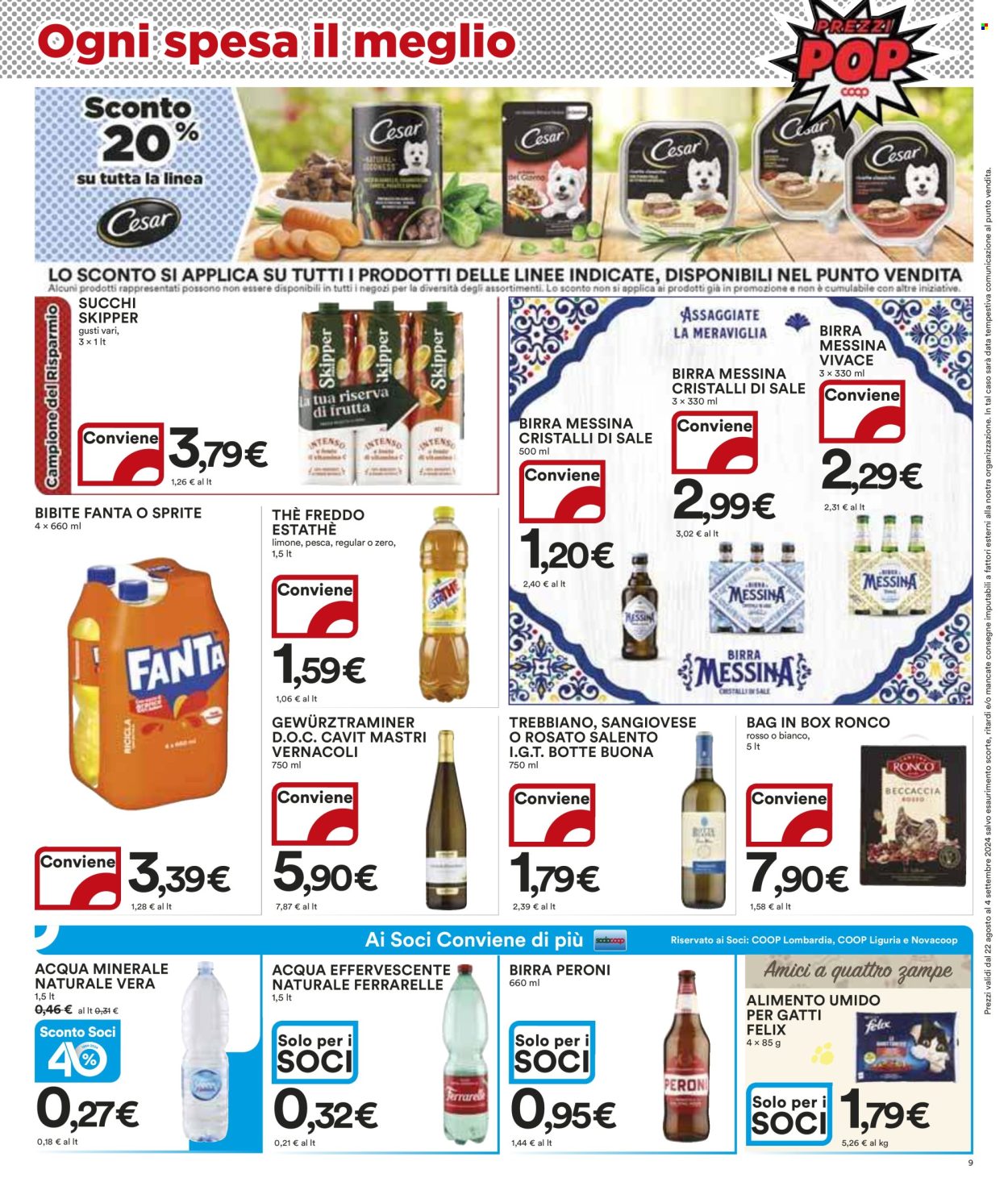 Volantino Coop - 22/8/2024 - 4/9/2024. Pagina 9