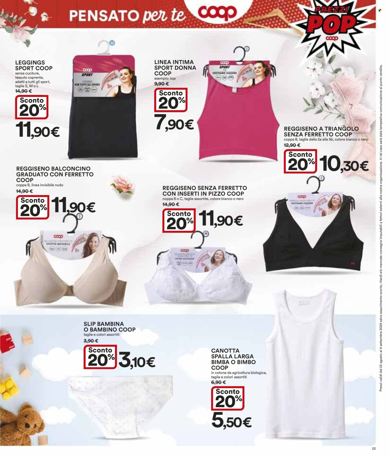 Volantino Coop - 22/8/2024 - 4/9/2024. Pagina 23