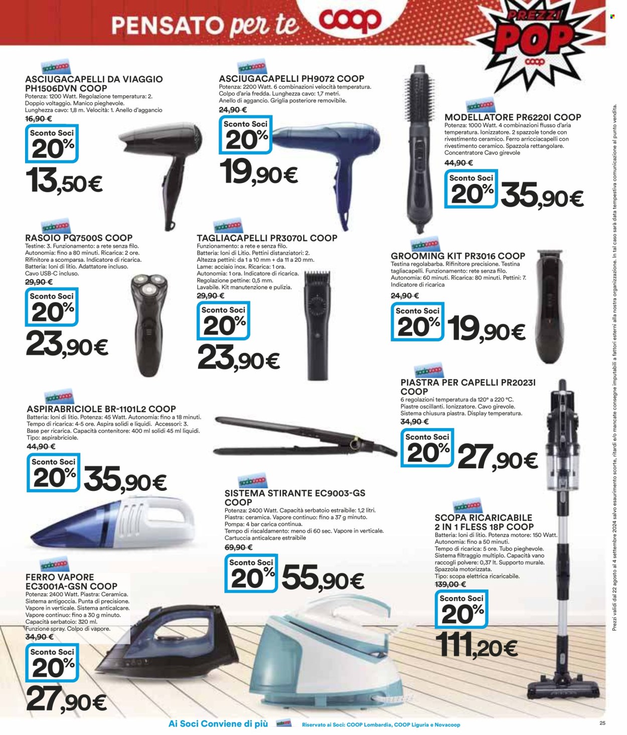 Volantino Coop - 22/8/2024 - 4/9/2024. Pagina 25