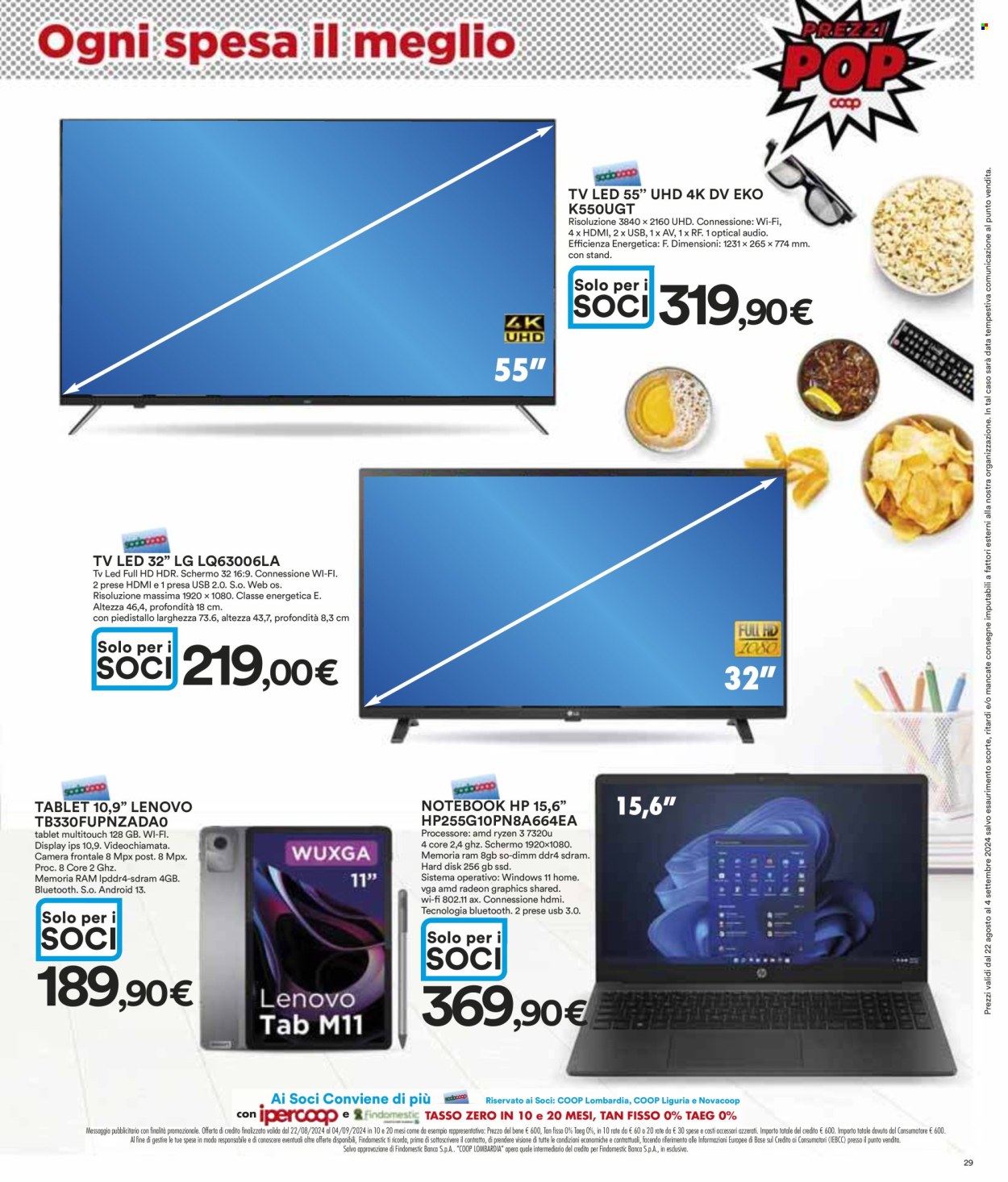 Volantino Coop - 22/8/2024 - 4/9/2024. Pagina 29