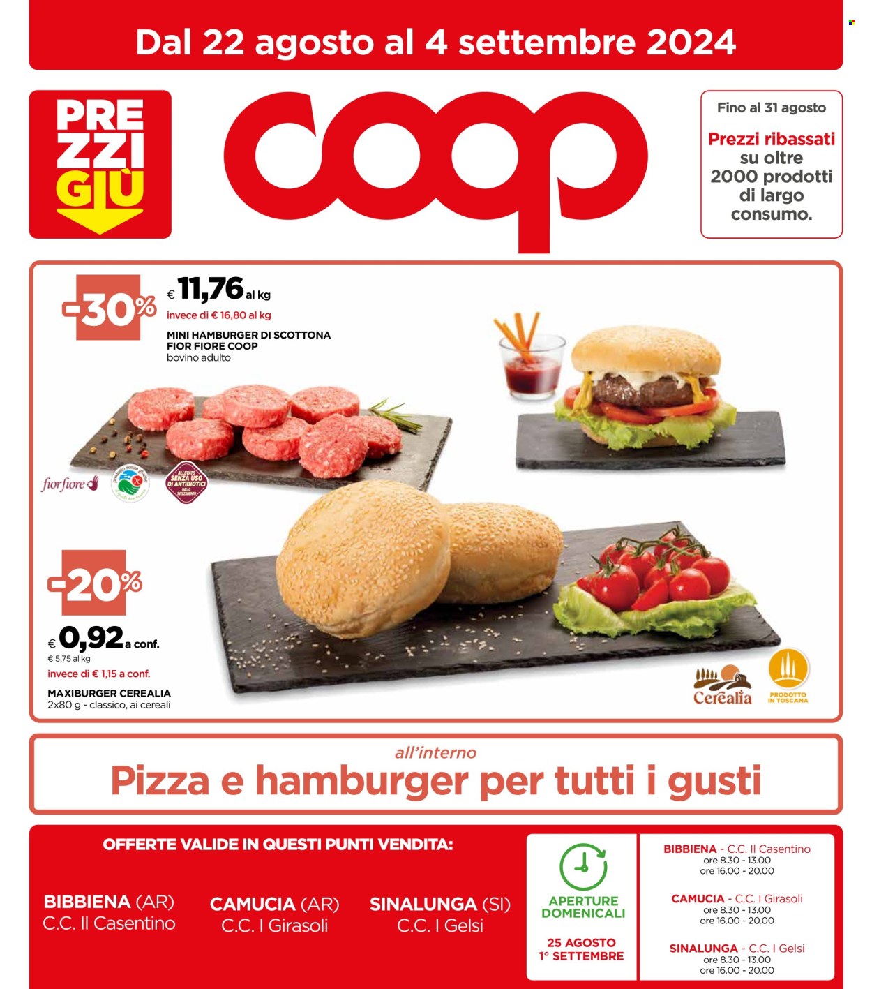Leták Coop - 21.8.2024 - 3.9.2024. Strana 1