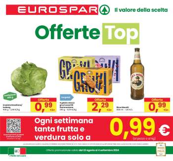 Volantino Eurospar - 22/8/2024 - 4/9/2024.
