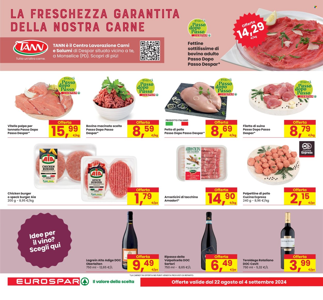Volantino Eurospar - 22/8/2024 - 4/9/2024. Pagina 10