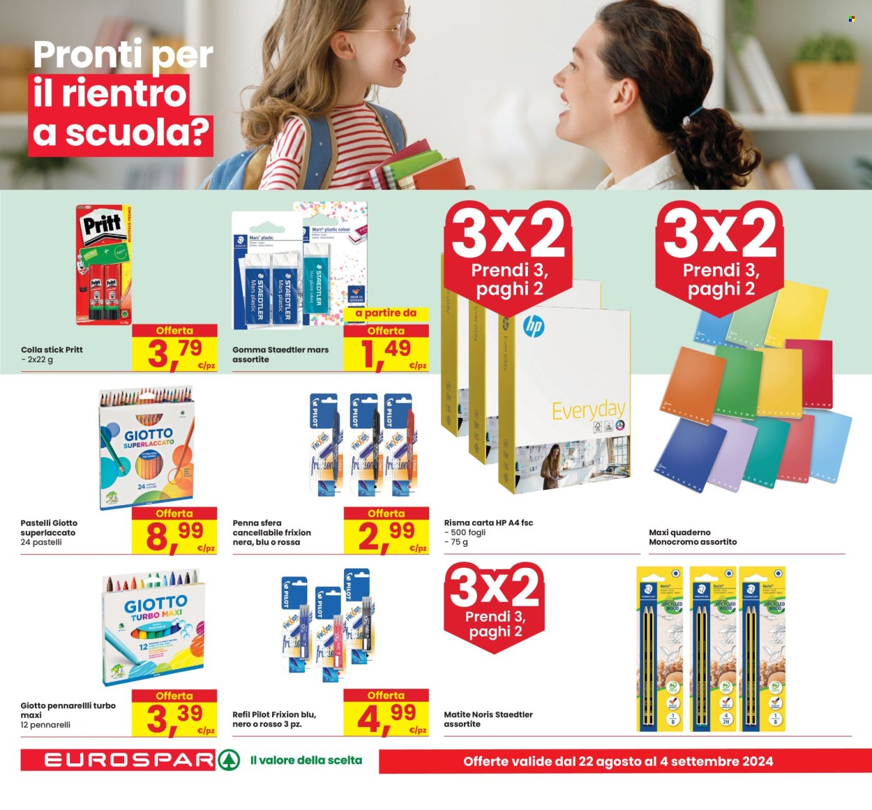 Volantino Eurospar - 22/8/2024 - 4/9/2024. Pagina 22