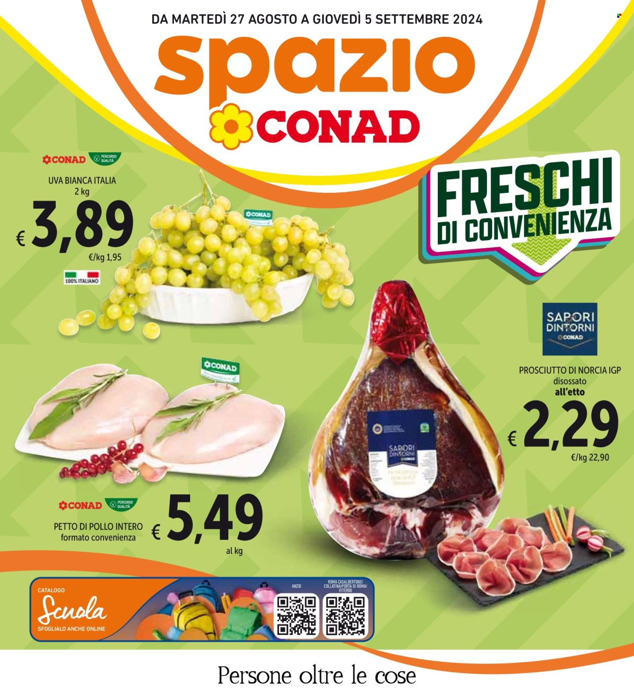 Volantino Spazio Conad - 27/8/2024 - 5/9/2024. Pagina 1