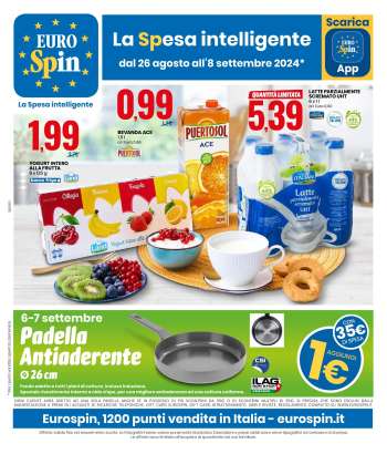 Volantino EuroSpin - 26/8/2024 - 8/9/2024.