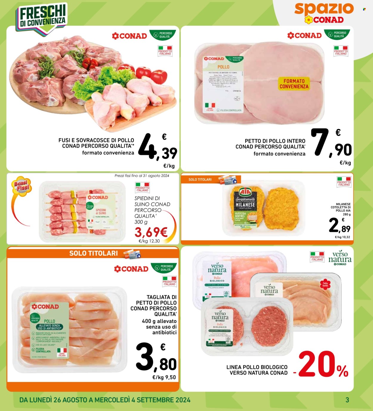 Volantino Spazio Conad - 26/8/2024 - 4/9/2024. Pagina 3
