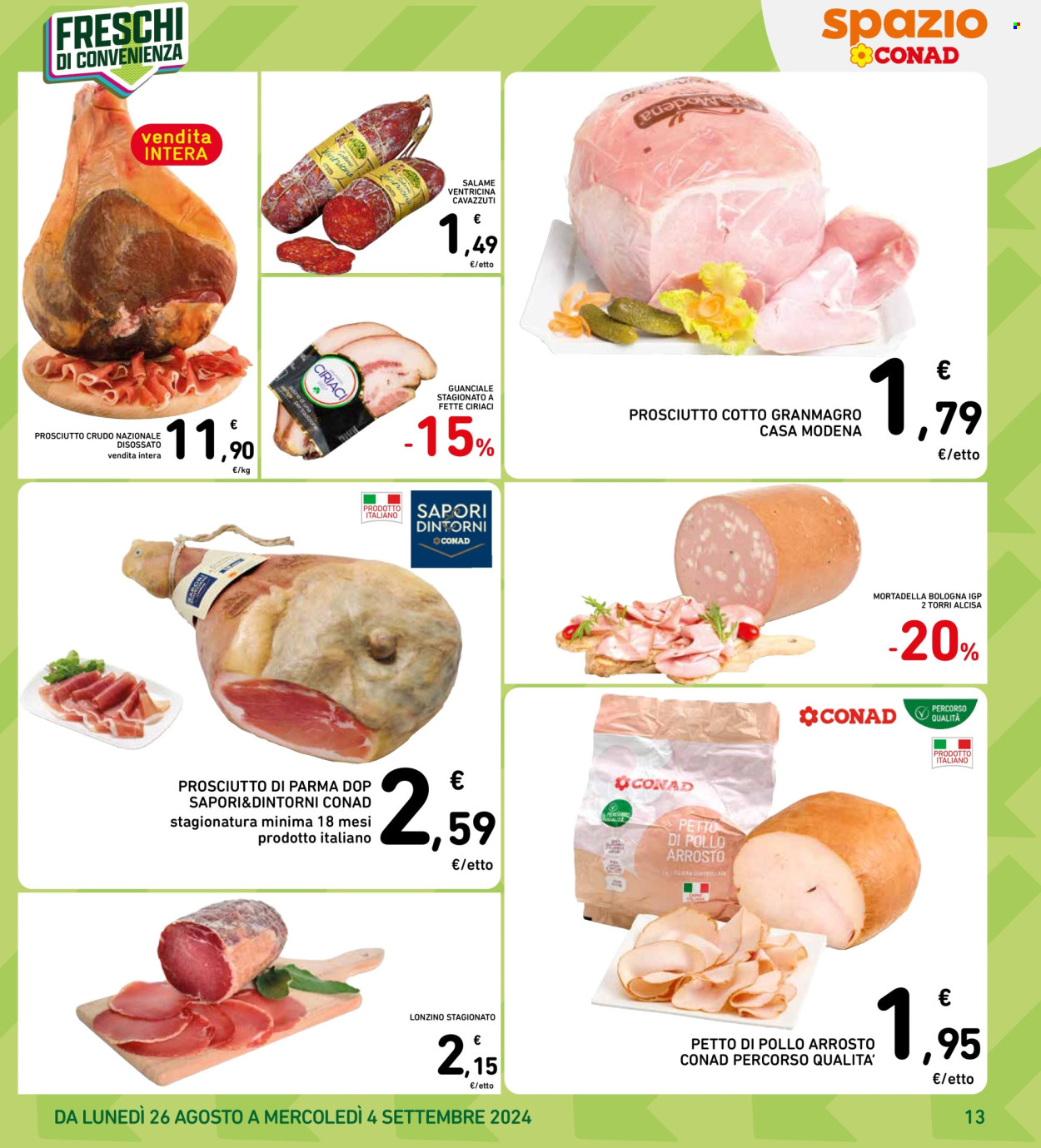 Volantino Spazio Conad - 26/8/2024 - 4/9/2024. Pagina 13