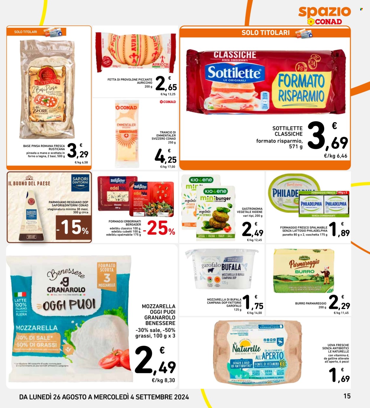 Volantino Spazio Conad - 26/8/2024 - 4/9/2024. Pagina 15