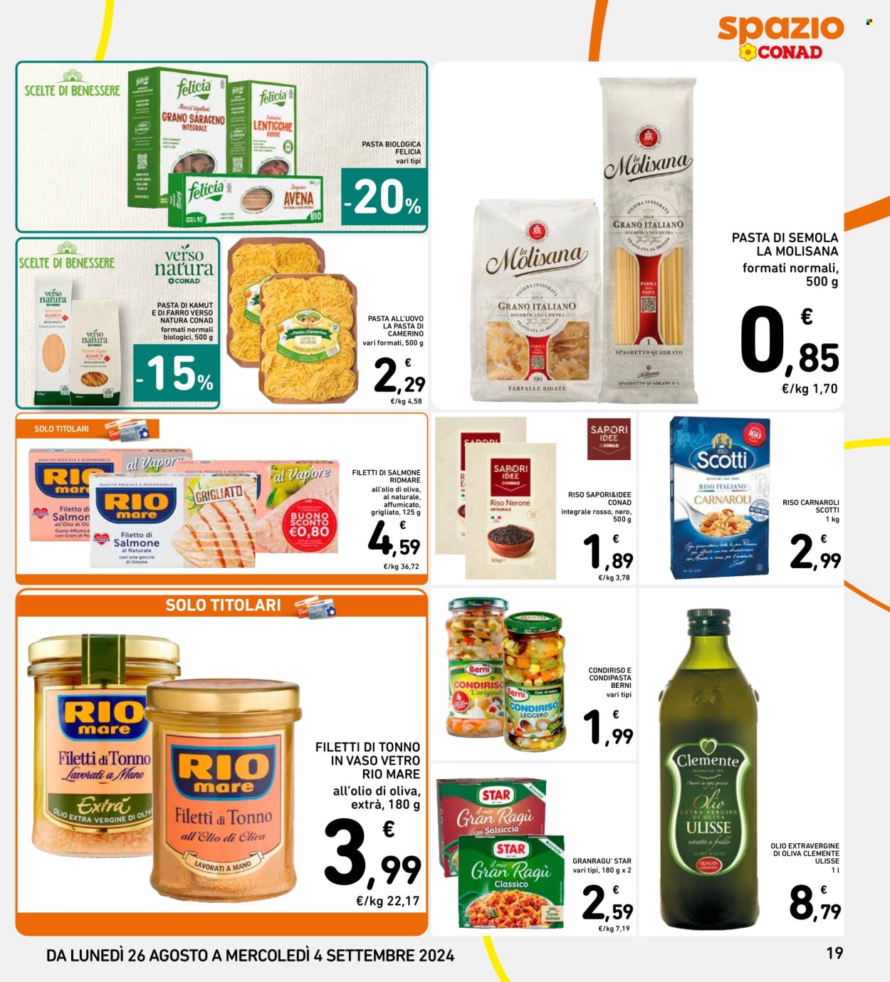 Volantino Spazio Conad - 26/8/2024 - 4/9/2024. Pagina 19