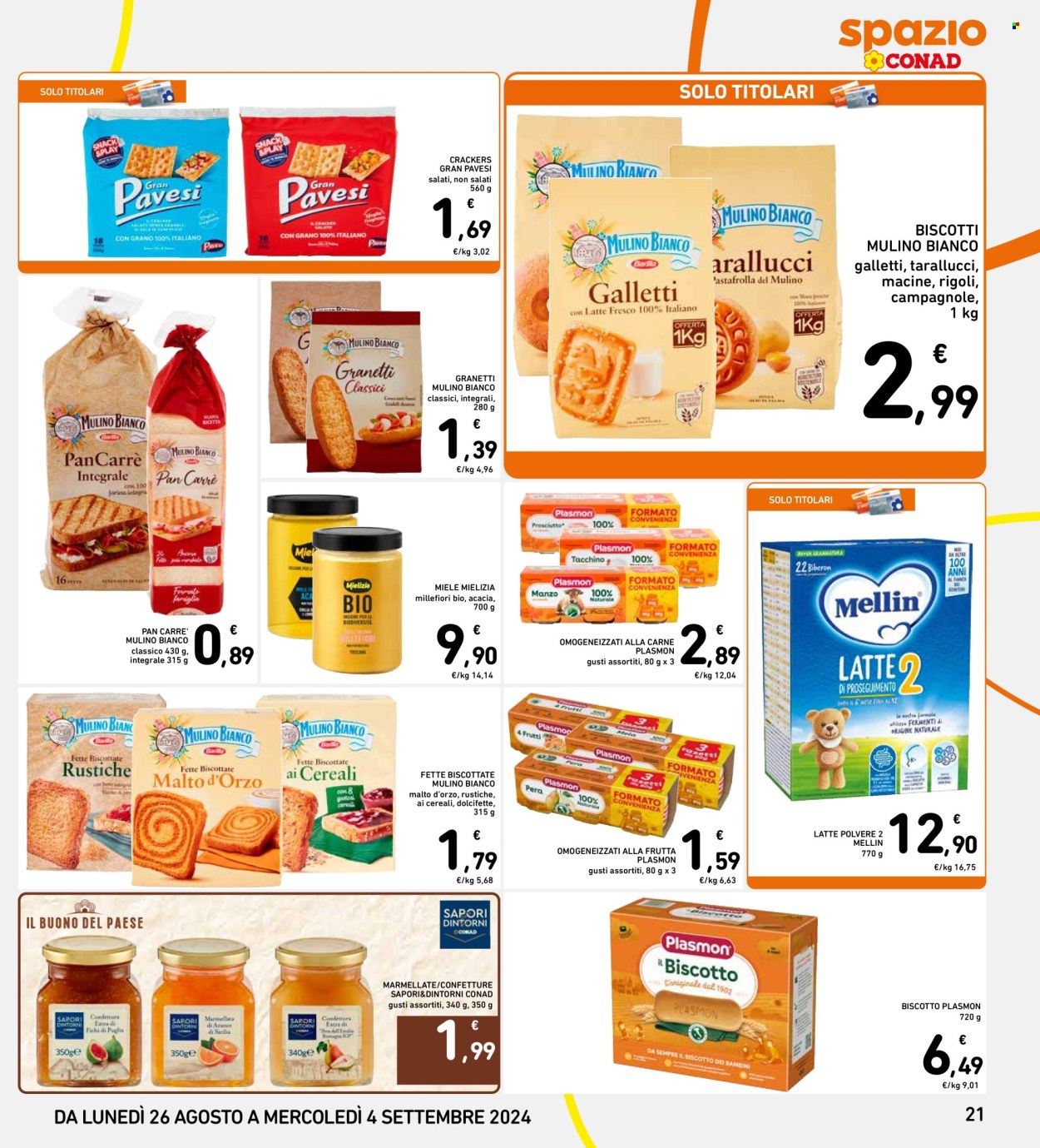 Volantino Spazio Conad - 26/8/2024 - 4/9/2024. Pagina 21