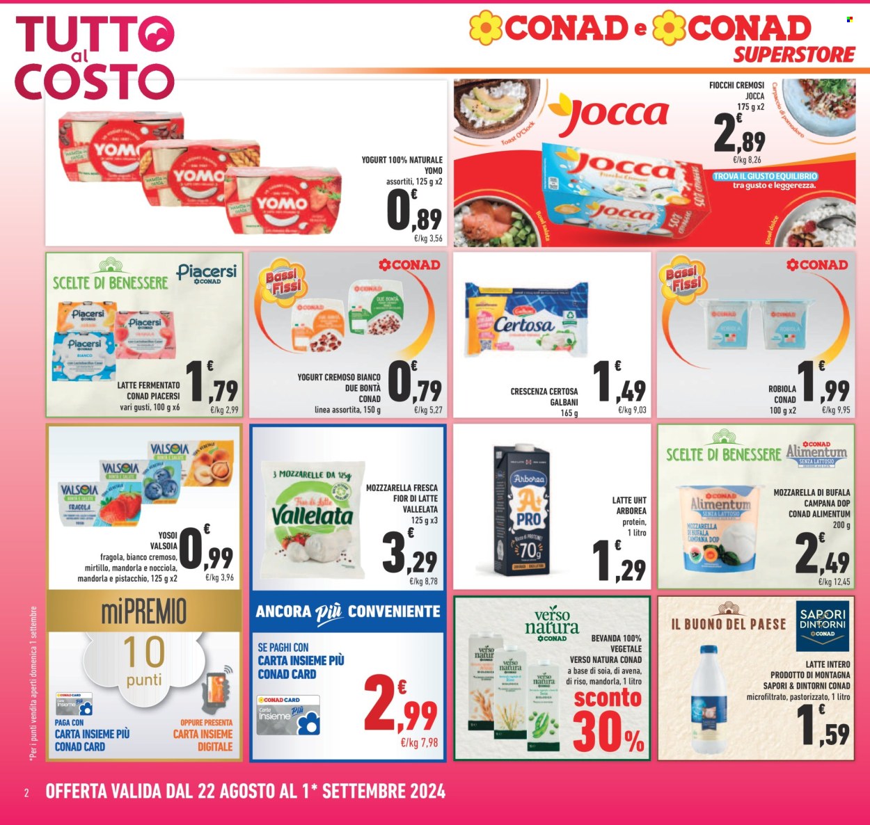 Volantino Conad Superstore - 22/8/2024 - 1/9/2024. Pagina 2