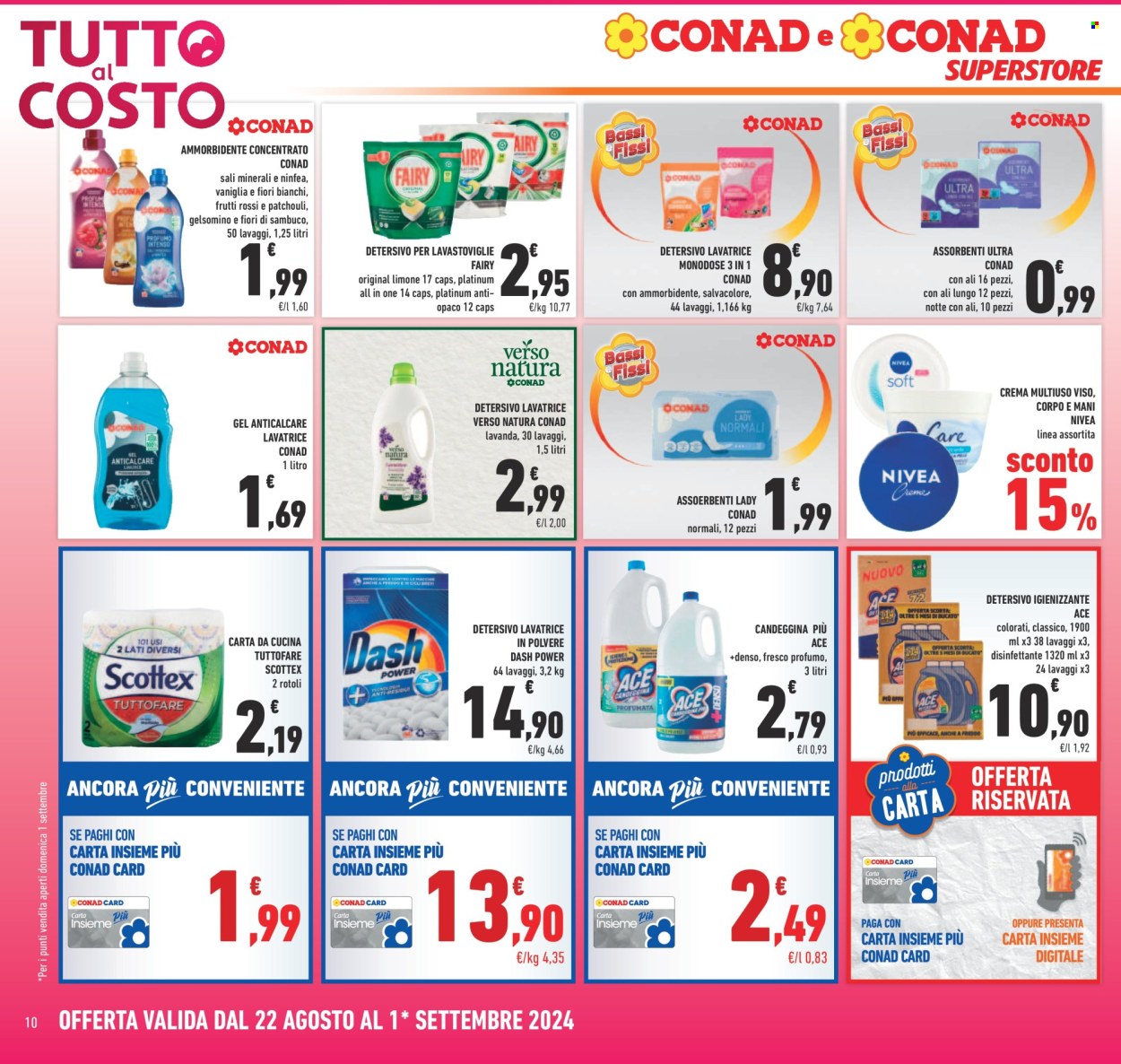 Volantino Conad Superstore - 22/8/2024 - 1/9/2024. Pagina 10