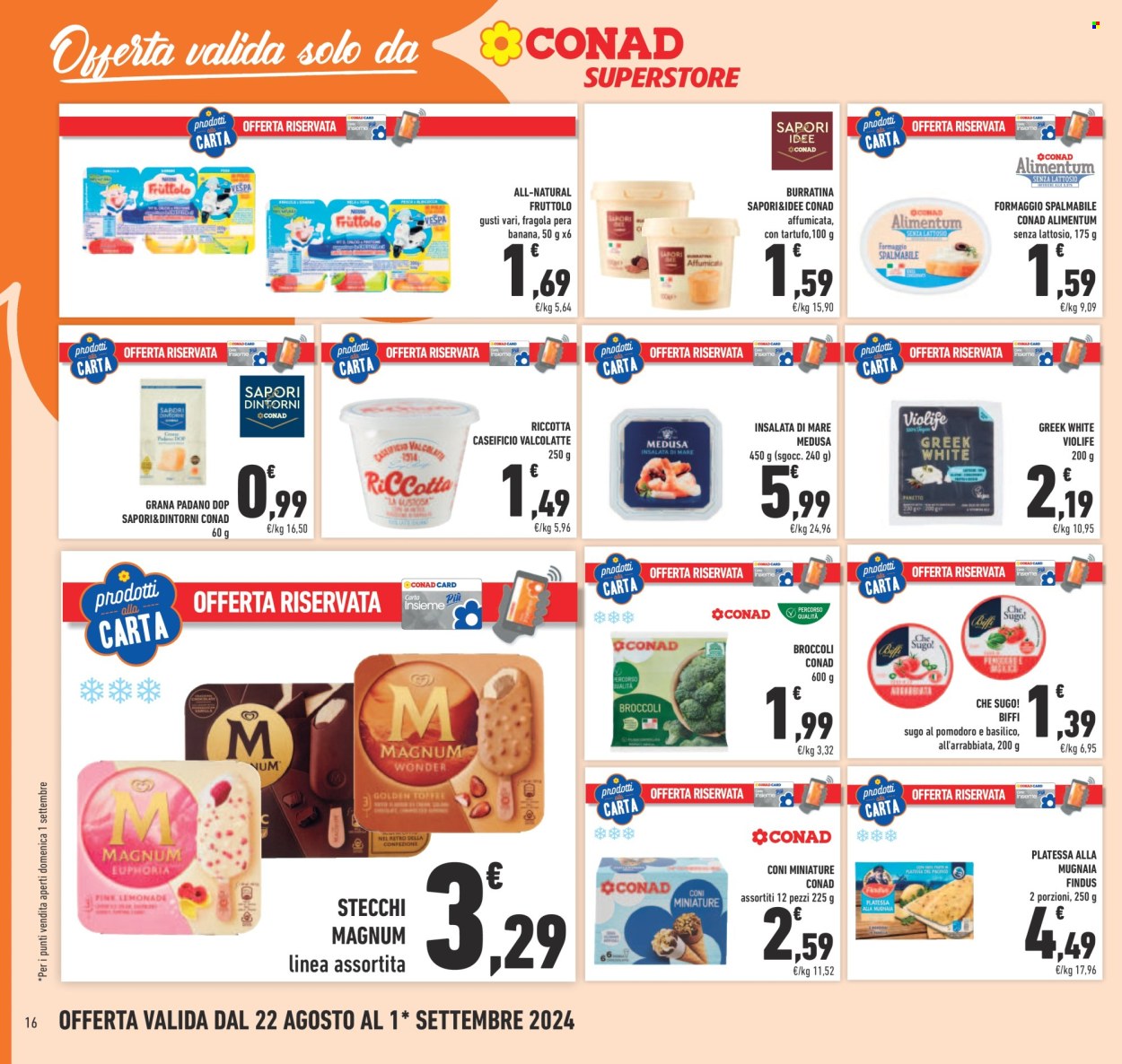 Volantino Conad Superstore - 22/8/2024 - 1/9/2024. Pagina 16