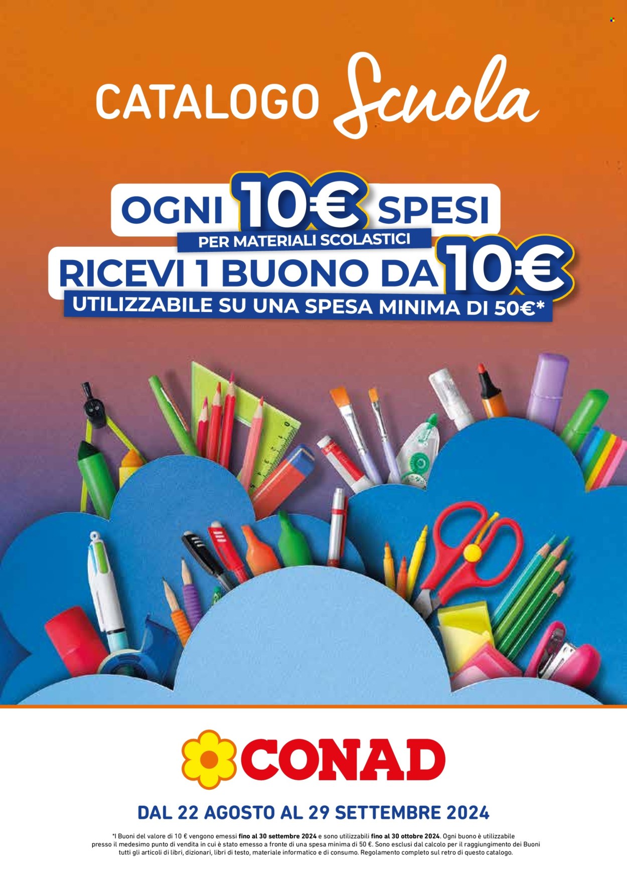 Leták Conad - 22.8.2024 - 29.9.2024. Strana 1