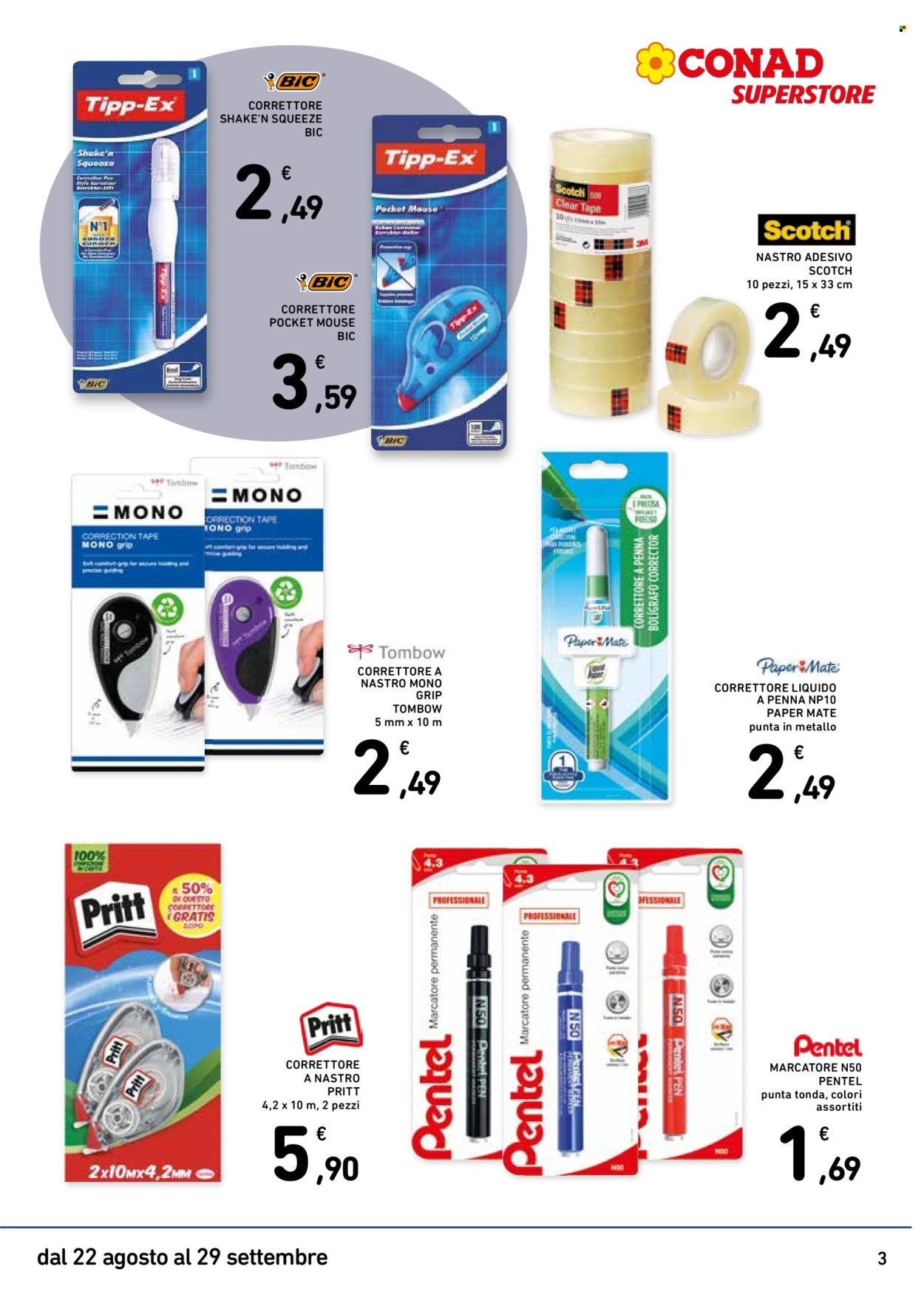 Volantino Conad - 22/8/2024 - 29/9/2024. Pagina 3