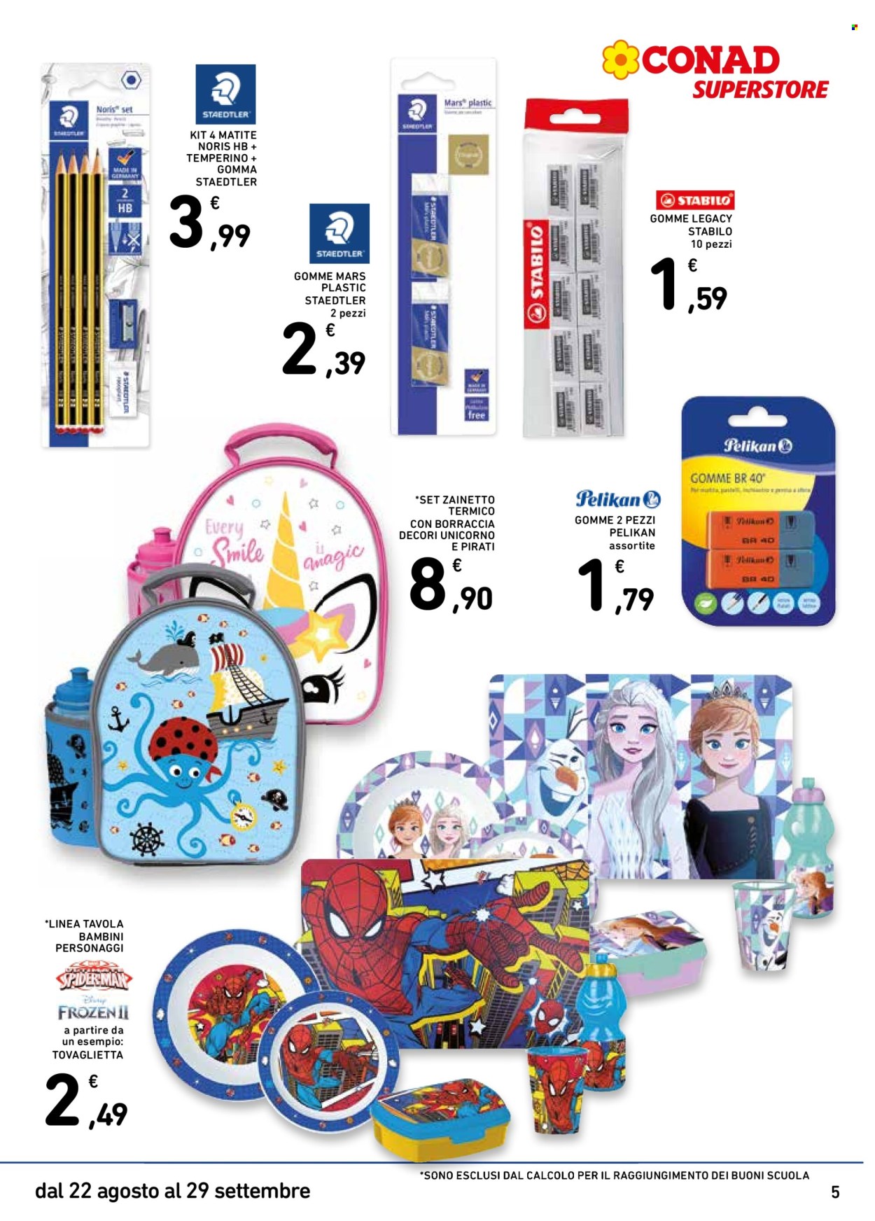 Leták Conad - 22.8.2024 - 29.9.2024. Strana 5