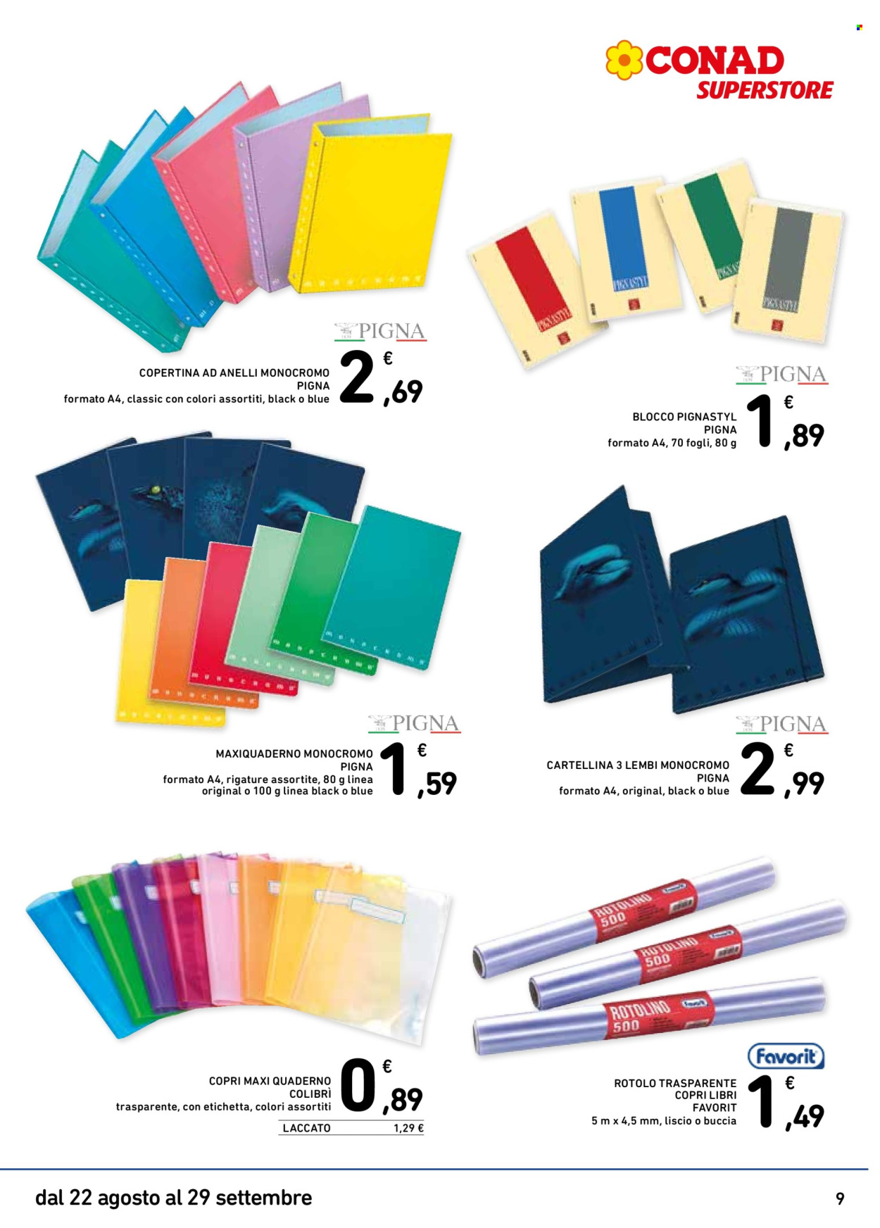 Volantino Conad - 22/8/2024 - 29/9/2024. Pagina 9