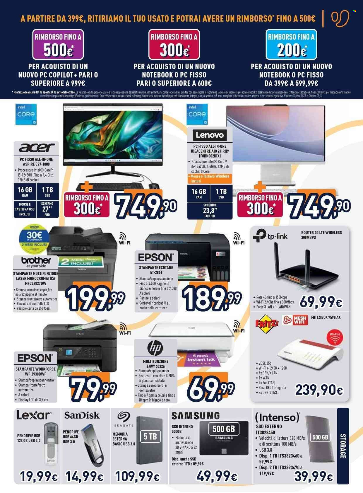 Volantino Unieuro - 23/8/2024 - 5/9/2024. Pagina 5