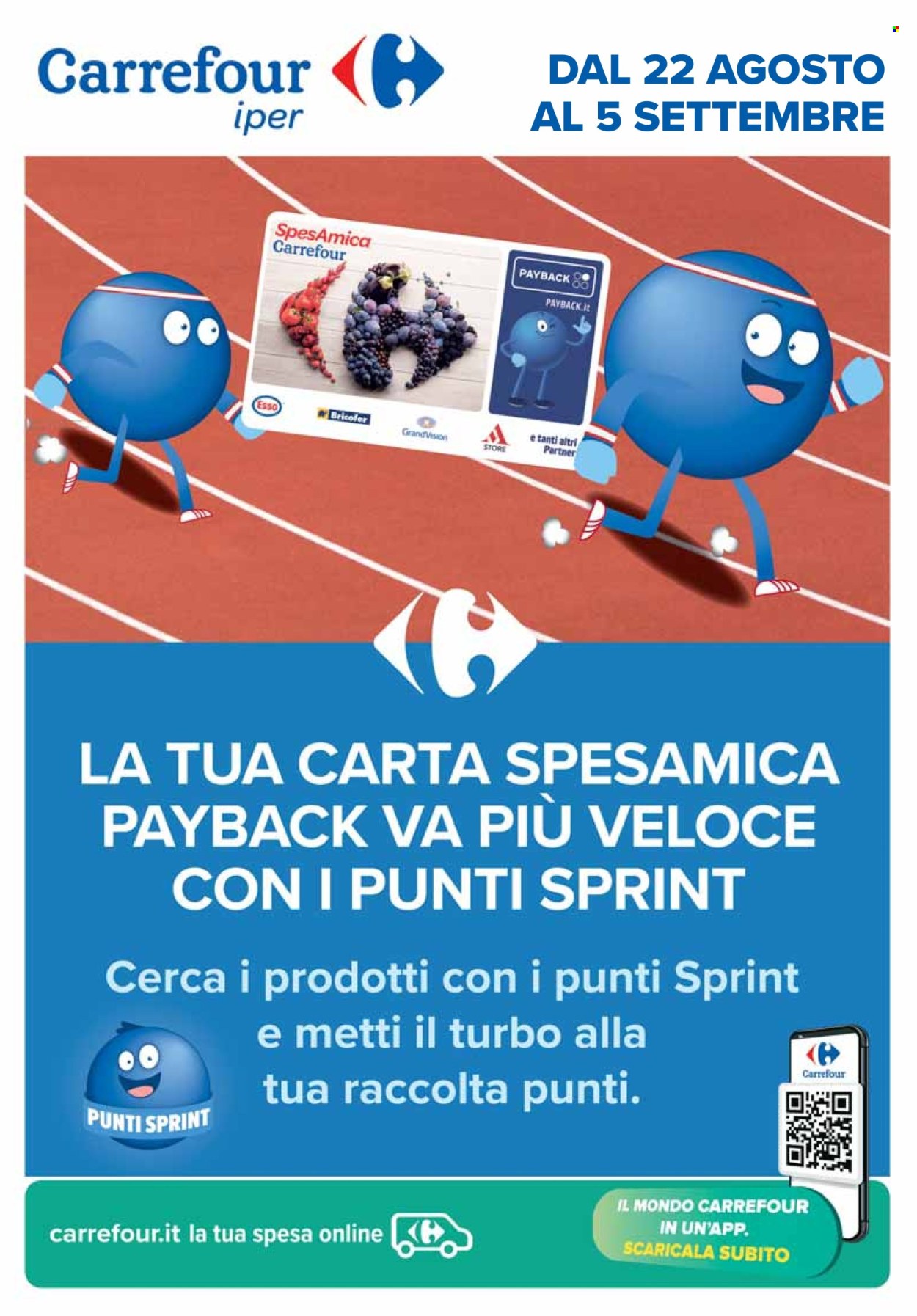 Volantino Carrefour - 22/8/2024 - 5/9/2024. Pagina 1